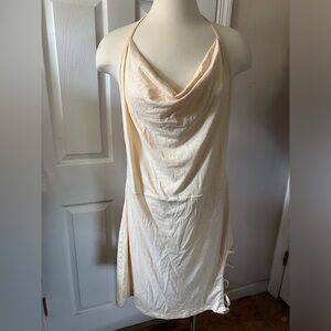 SHEIN backless halter dress